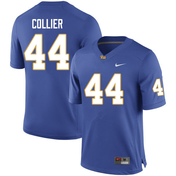 Men #44 Jason Collier Pitt Panthers College Football Jerseys Sale-Royal